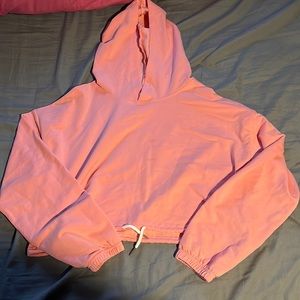 Pink cropped sweatshirt